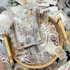 260pcs Retro Scrapbooking Paper Stickers DIY Decoration