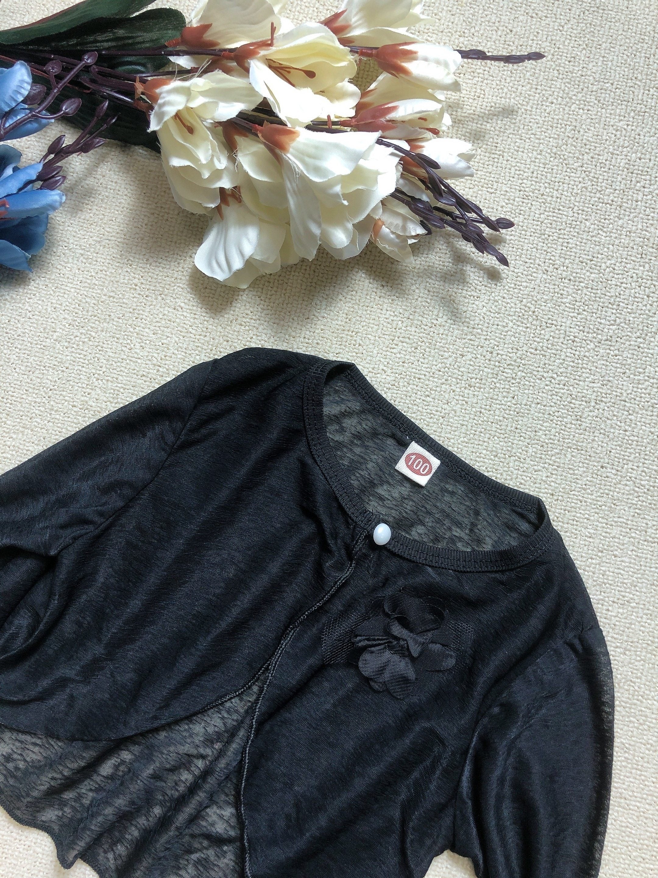 Kid s Sunscreen Shawl Long Sleeve UV Protection Cardigan Flower Decor Top