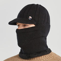 Vintage Men's Winter Sweater Hat Anti Cold Windproof Ear Protection Knit Cap