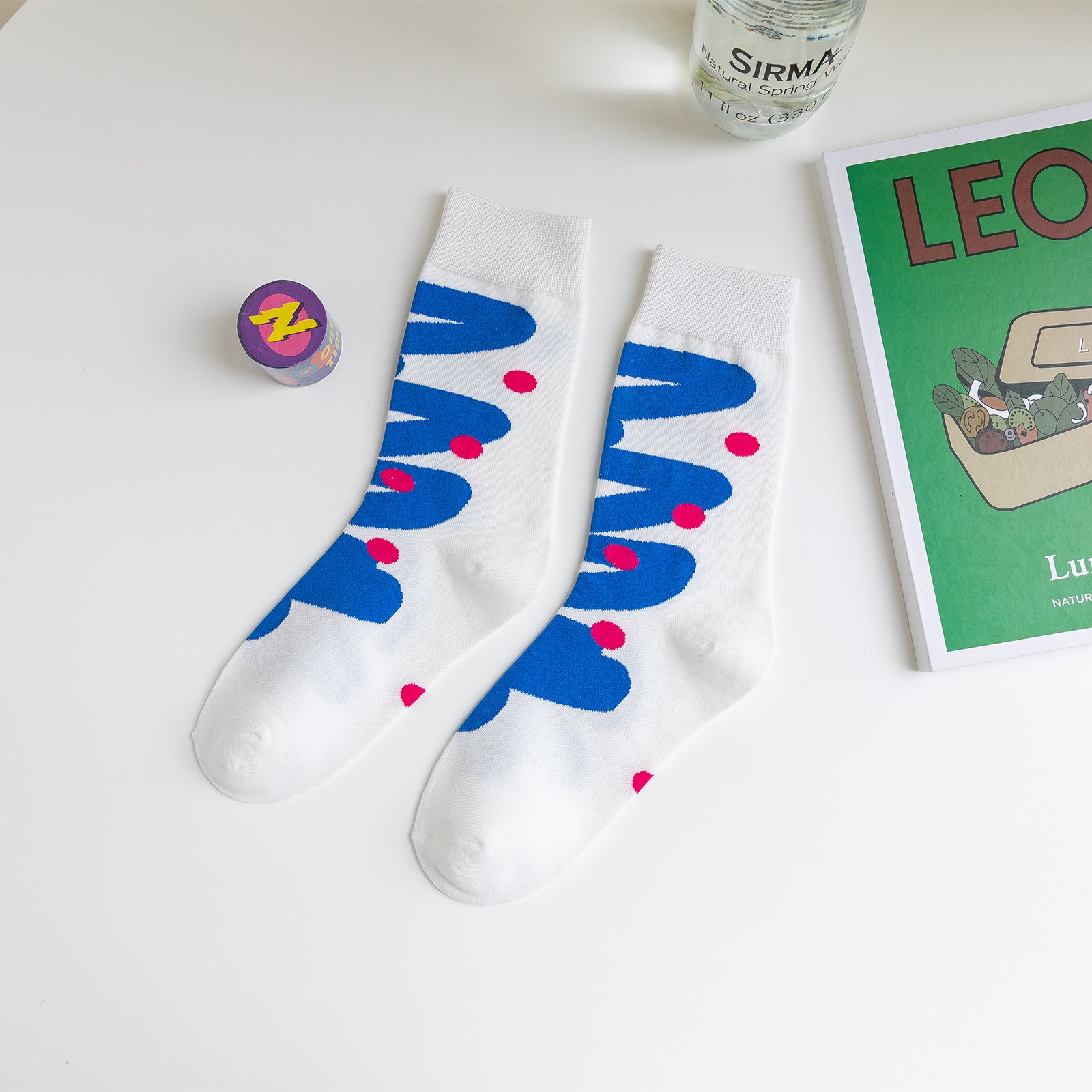 5 Pairs Women's Assorted Crew Socks
