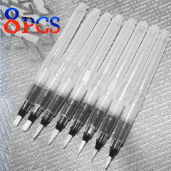 8pcs Paint Brush Set for Watercolor Gouache Acrylic Painting