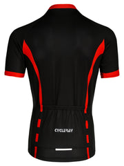 Men's Letter Pattern Cycling Jersey Active Breathable