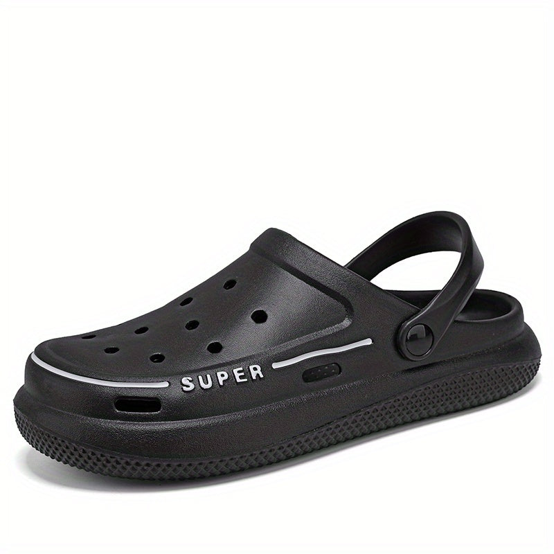 Men's Platform Clogs Hollow Out Garden Sandals