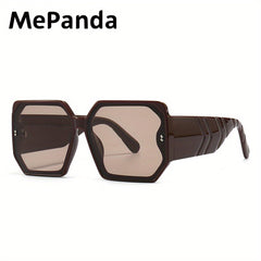 MePanda Chunky Square Frame Sunglasses Vintage Outdoor Unisex