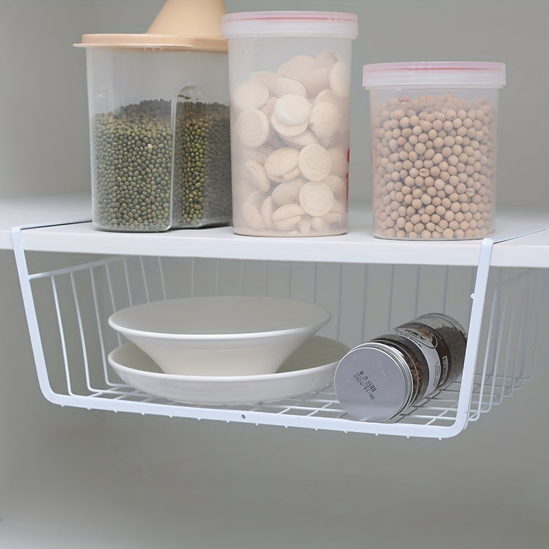 Cabinet Hanging Storage Basket for Office Desktop and Closet Storage