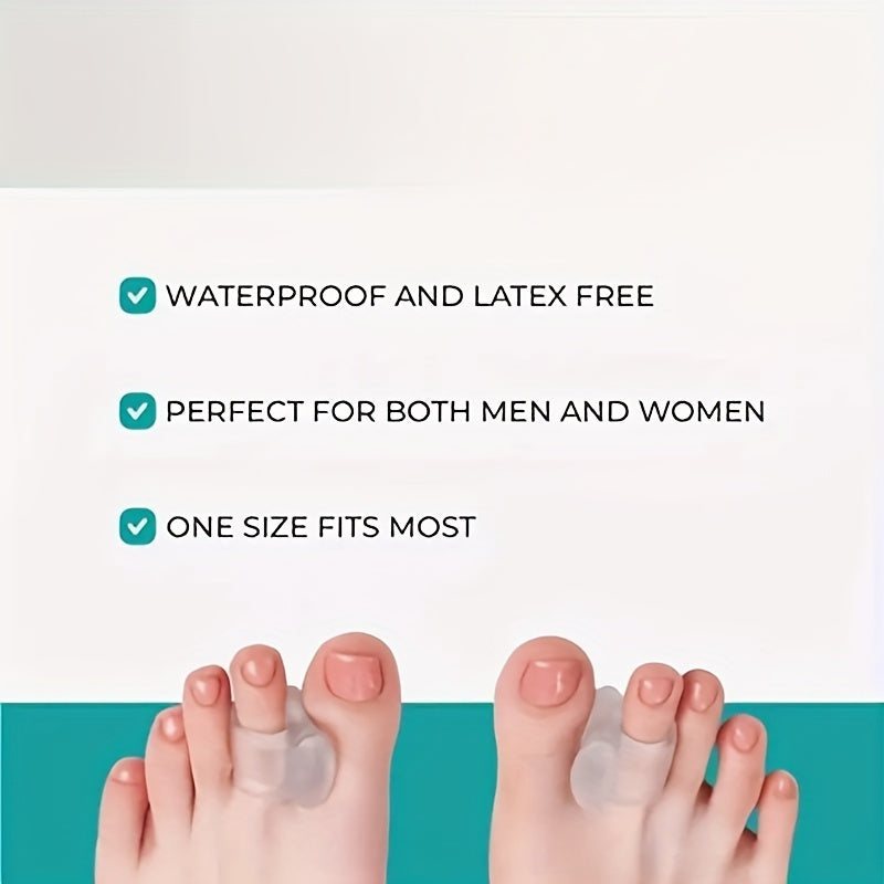 Toe Separators for Bunions and Crooked Toes - Set of 4 Gel Straighteners