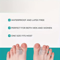 Toe Separators for Bunions and Crooked Toes - Set of 4 Gel Straighteners