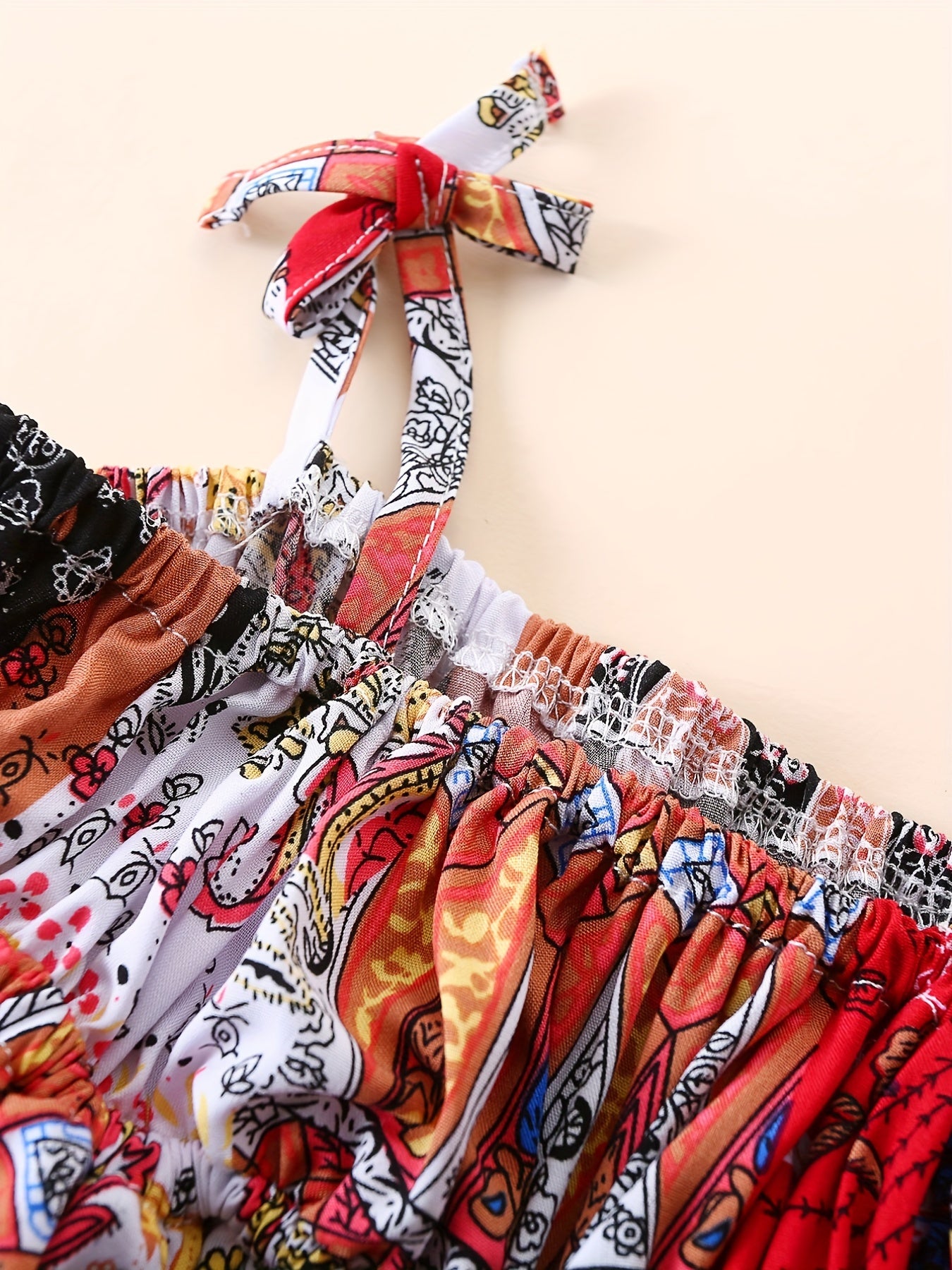 Baby Girl Ethnic Style Cami Top & Hairband Set