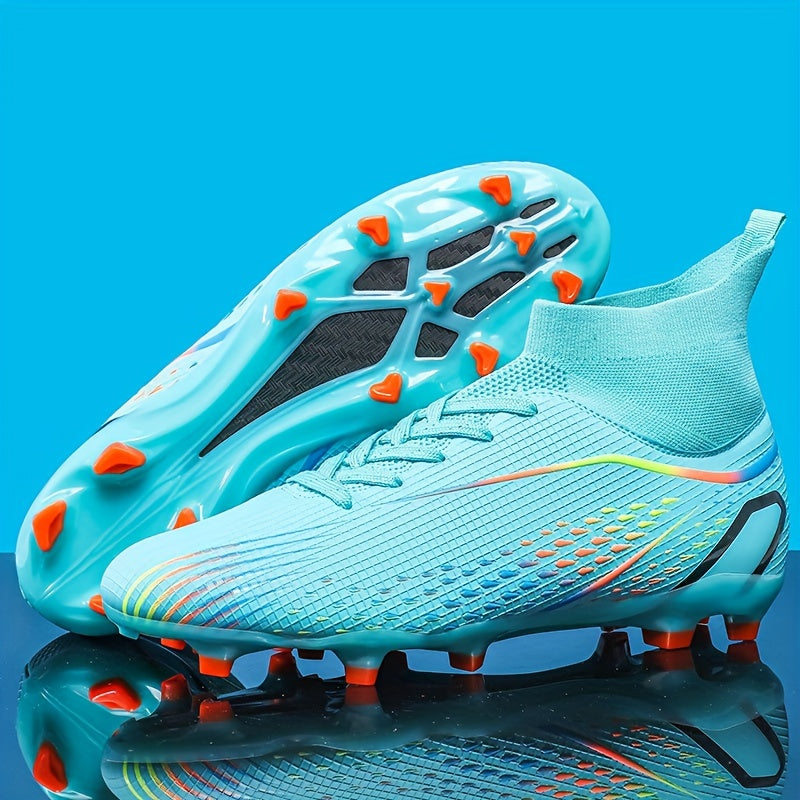 High Top Non Slip Football Cleat spikes Outdoor Soccer Shoes