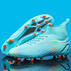High Top Non Slip Football Cleat spikes Outdoor Soccer Shoes