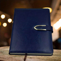 A5 Business Notebook With Notepad & Leather Face