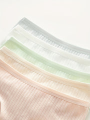5pcs Comfy Stretchy Intimates Panties Women's Lingerie