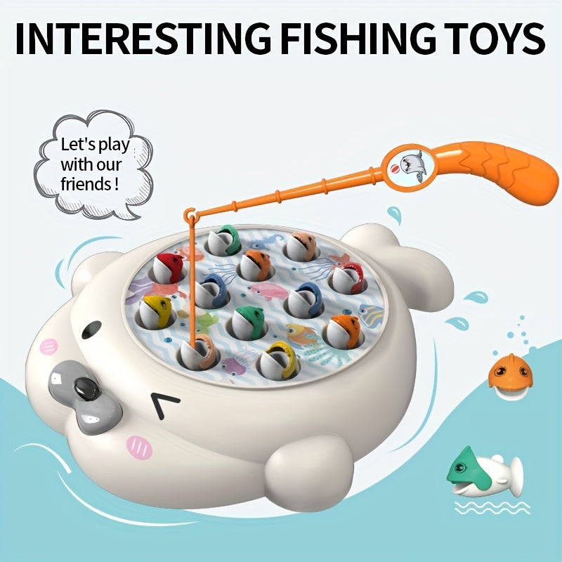 Seal Fishing Plate Puzzle Toy Early Education Parent Child Interactive Toy