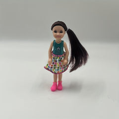 5 Mixed Color Dolls with Outfit Accessories Skirts Polka Dots F