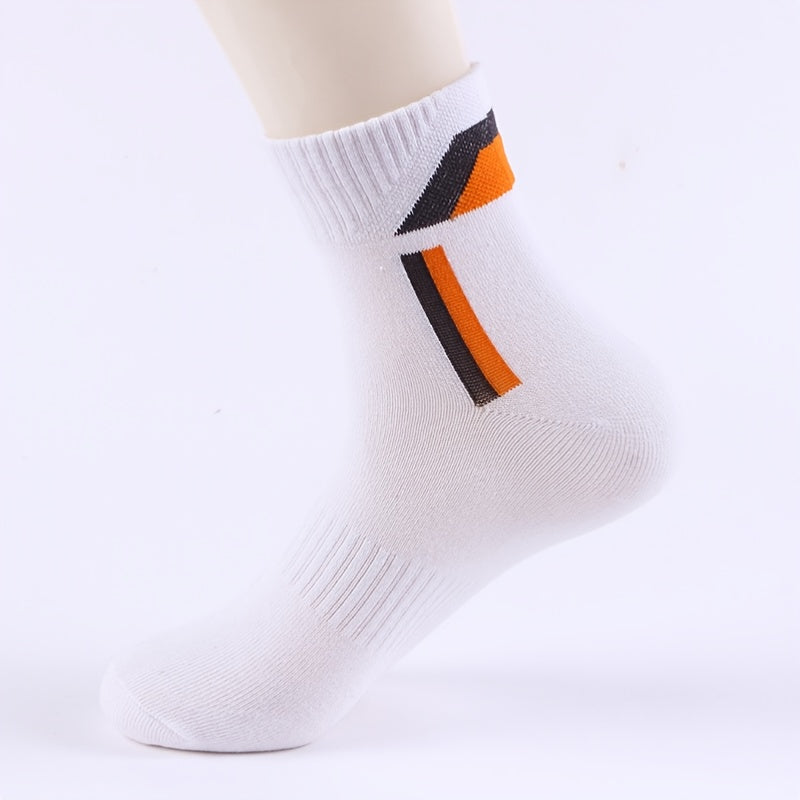 Breathable Mid Calf Socks, 1 Pair, Men & Women
