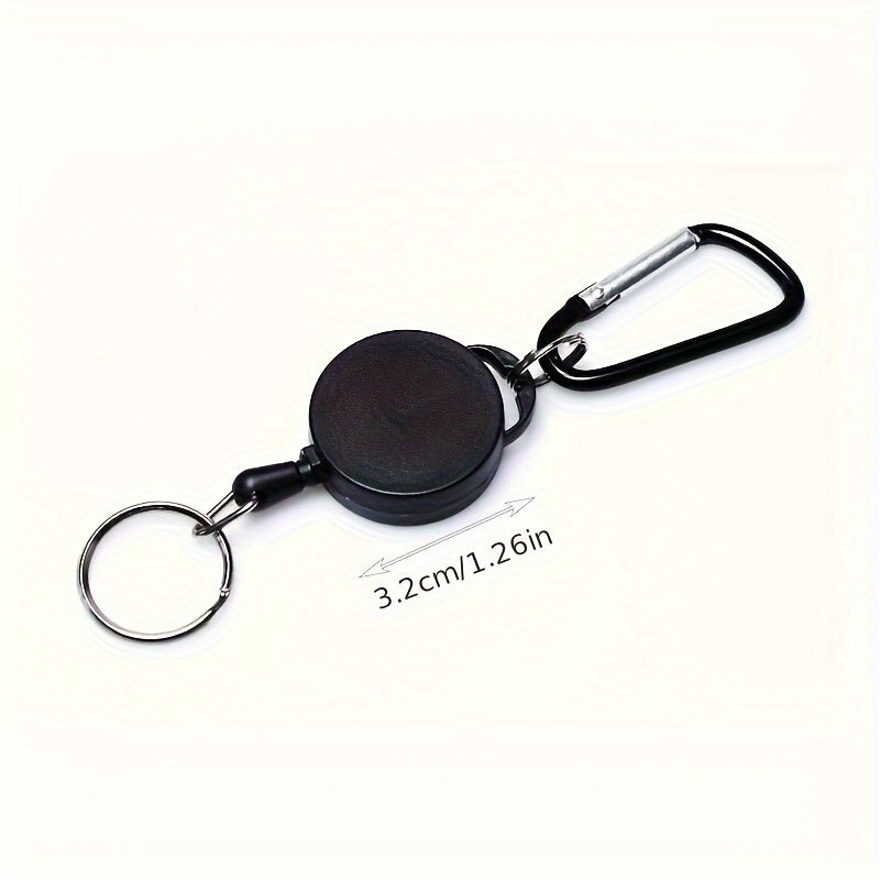 Creative Key Ring Holder Carabiner Retractable for Camping
