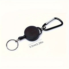 Creative Key Ring Holder Carabiner Retractable for Camping