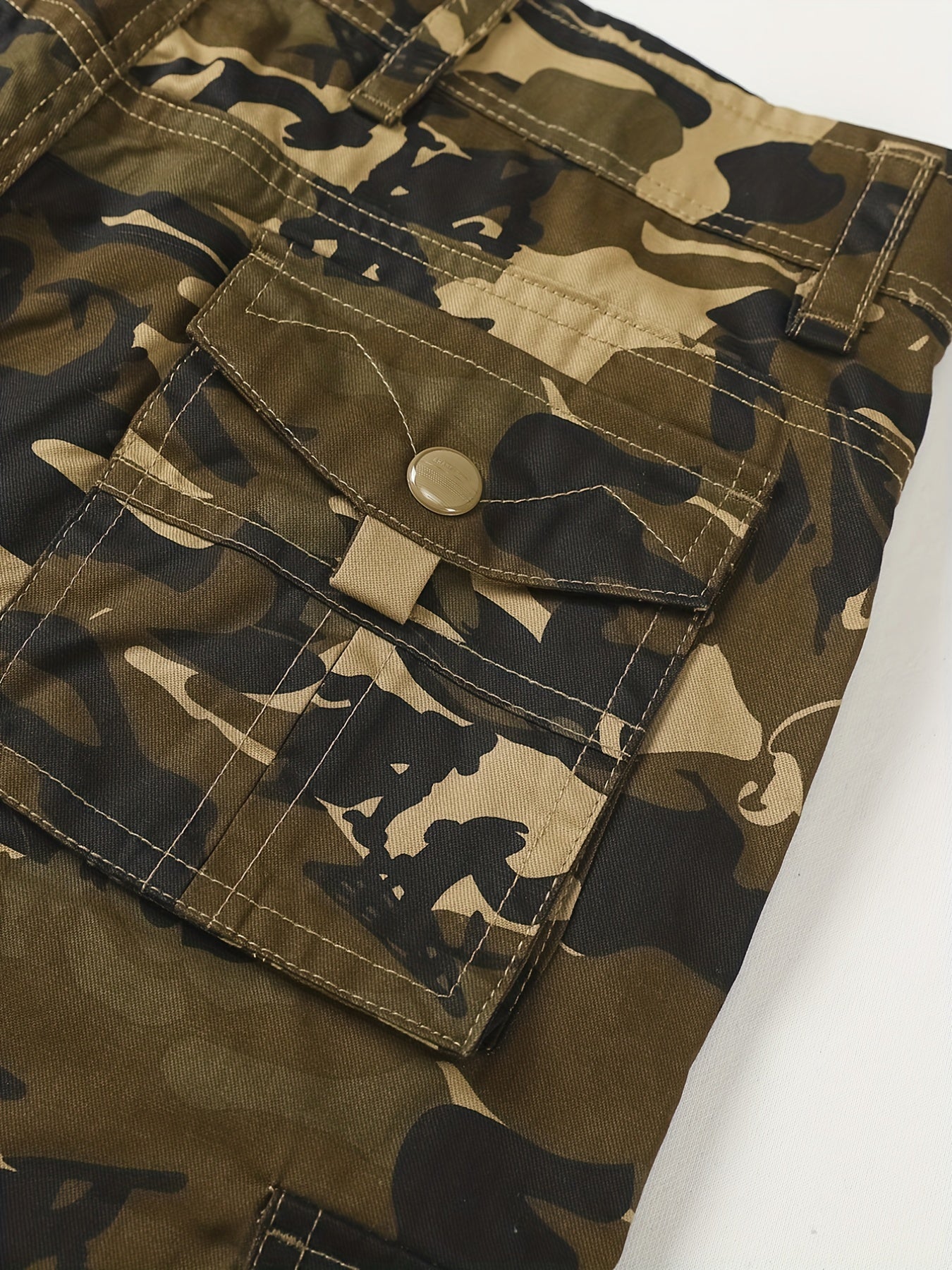 Men's Camo Cargo Shorts Military Casual Shorts