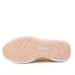 Women's Flower Embroidered Soft Sole Running Shoes