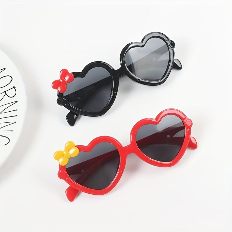 Cartoon Heart Frame Sunglasses UV Protection