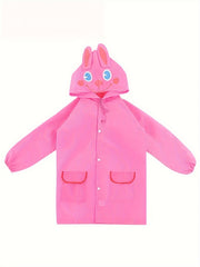 Kids Waterproof Animal Hooded Raincoat - Gift