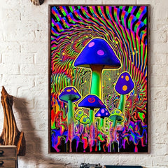 Mushroom Diamond Painting Kit Psychedelic Art Decoration Adults Holiday Gift