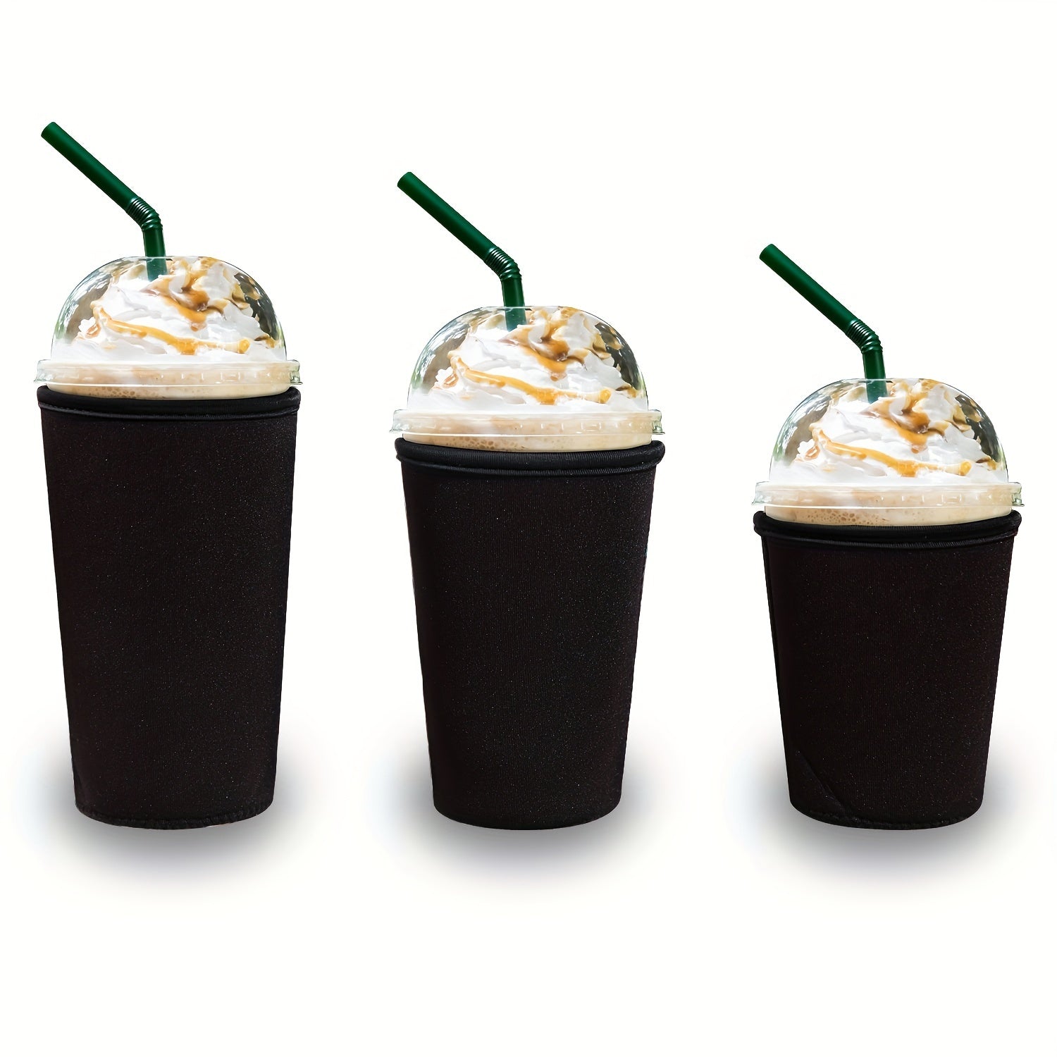 3pcs Neoprene Cup Sleeve with Handle for 16-32oz Cups