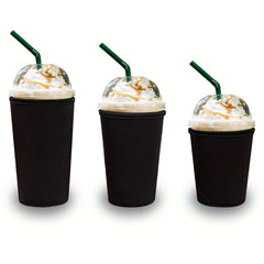 3pcs Neoprene Cup Sleeve with Handle for 16-32oz Cups