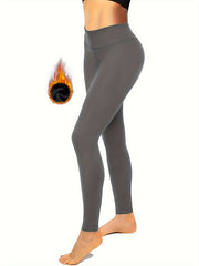 Fleece Lined Leggings High Waisted Tummy Control Yoga Pants