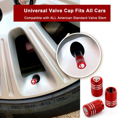 5pcs Aluminum Alloy Bike Valve Caps Alien Pattern Valve Cover