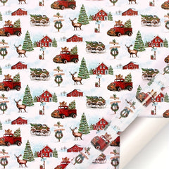 Christmas Designs Gift Wrap Roll - Multiple Elements - 71 X 50