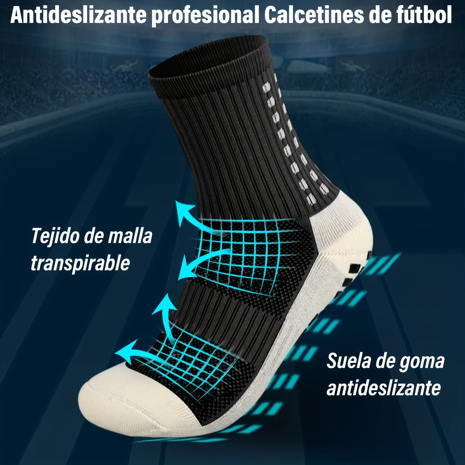 10 Pairs Outdoor Non-slip Breathable Football Socks