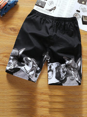 Quick Dry Mesh Lining Drawstring Men's Swim Trunks
