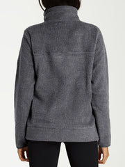 Solid Sweatshirt Long Sleeve with Kangaroo Pocket