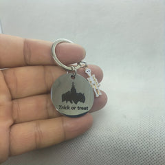 Ghost Skull Keychain Creative Pumpkin Key Rings Halloween Gift