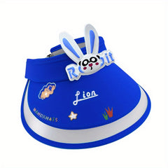 Kids Sun Protection Hat Summer UV Baby Sunshade Breathable Girls Cartoon Sun Hat