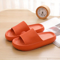 Women's Solid Slides Soft Sole Pillow Slides