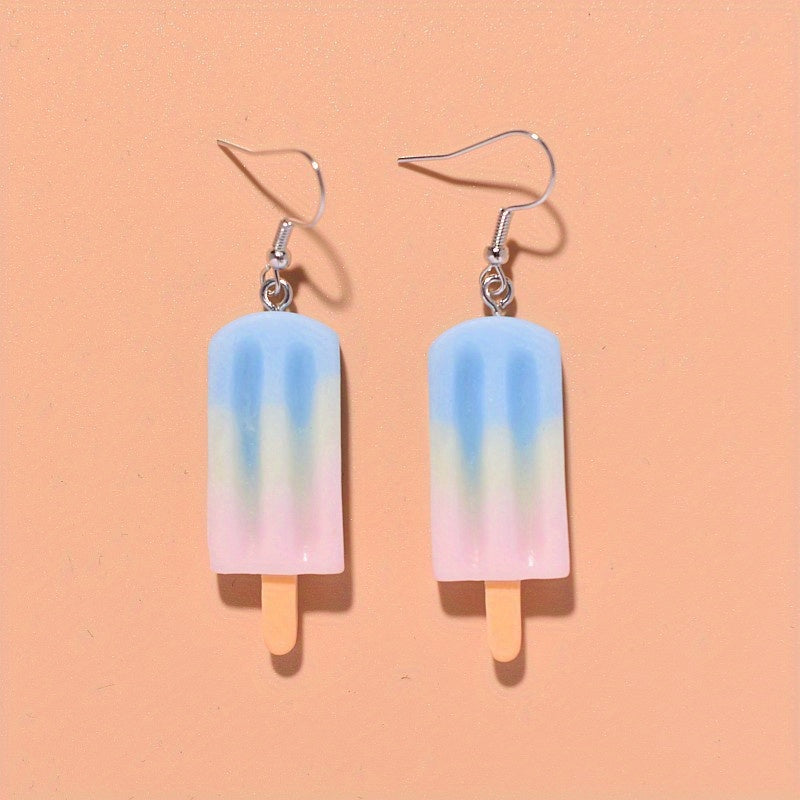 Ice Cream Block Earrings for Girls
