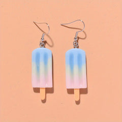 Ice Cream Block Earrings for Girls