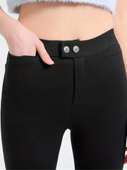 Skinny Stretchy High Waist Leggings Solid Color