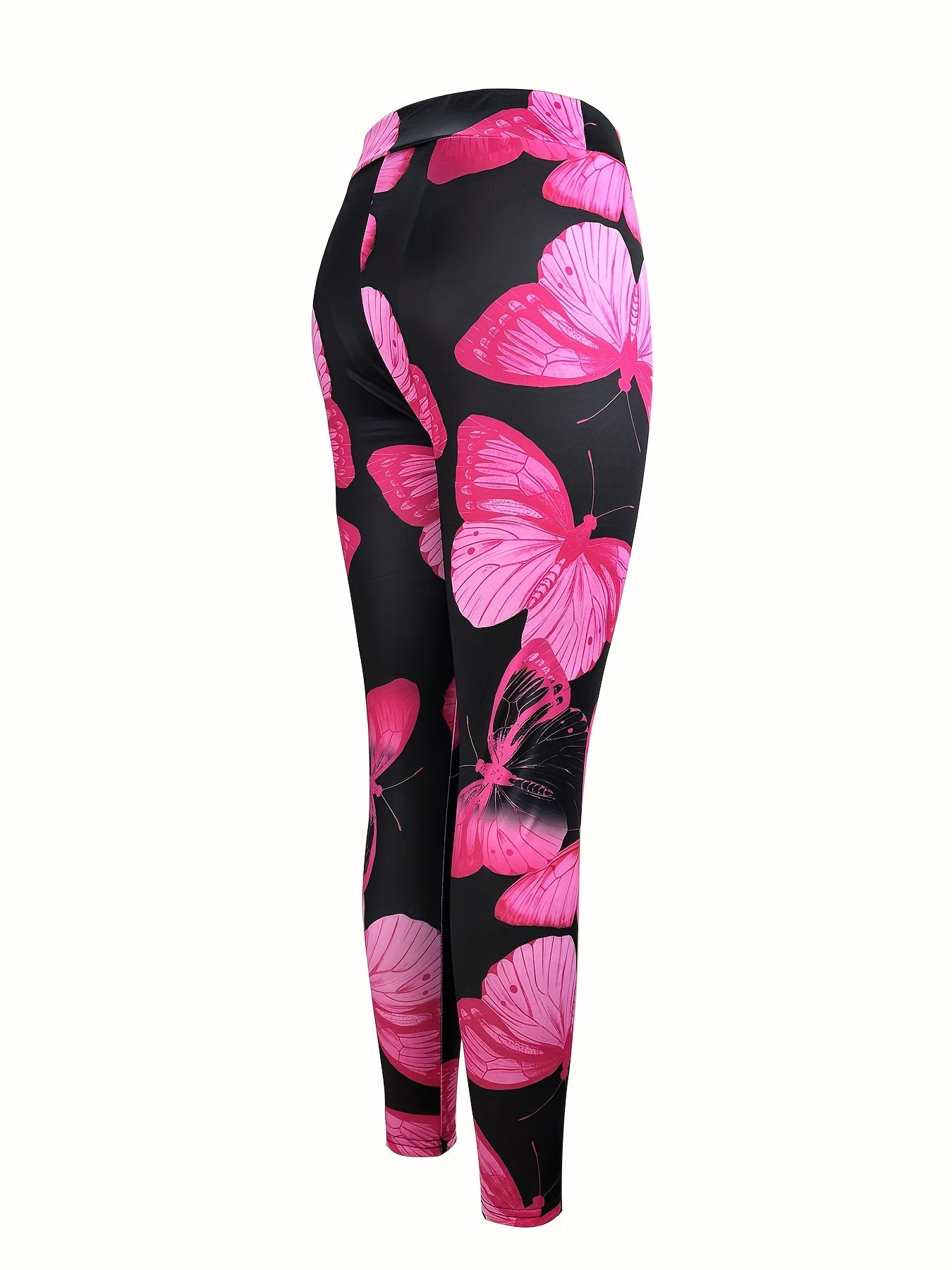 Butterfly Print Yoga Workout Leggings for Women