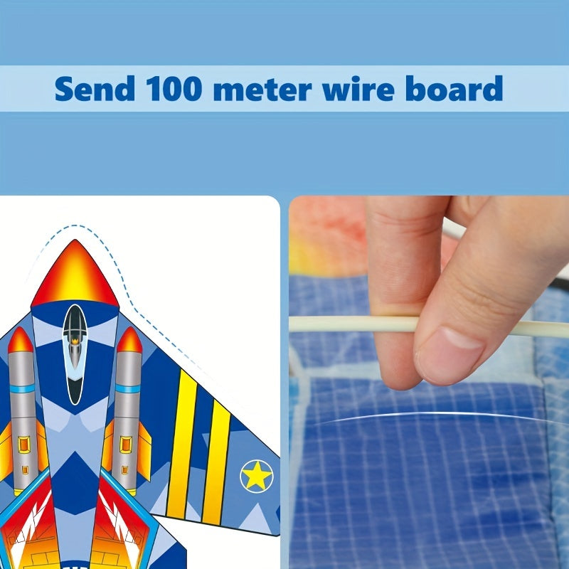 Large Airplane Kite 100m Line Beach Park Yard Creative Kite Outdoor
