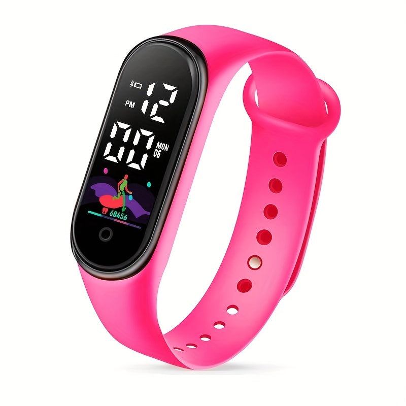Kids LED Wristband Watch Girls Students Sporty Electronic Timepiece