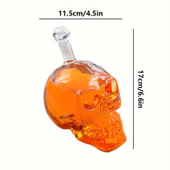 Skull Shape Vodka Bottle With Creative Lid