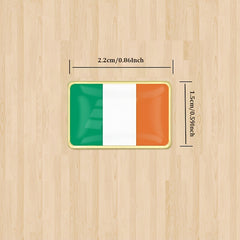 St Patrick's Irish Flag Brooch Unisex Accessory for Suits Jackets Hats