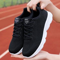 Women's Comfortable Lace Up Running Shoes Low Top Sports Sneakers
