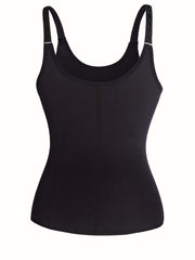 Zipper Bustier Tank Tops Tummy Control Corset
