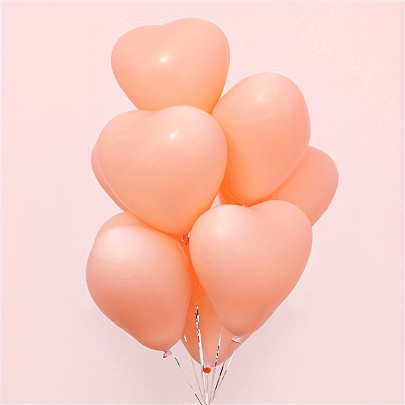 30pcs Macaron Heart Shaped Latex Balloons Romantic Decoration