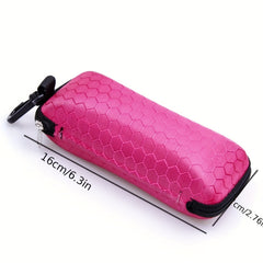 Honeycomb Glasses Case Zipper Sunglasses Storage Box