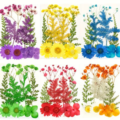 10pcs Embossed Dried Flower Craft Supplies DIY Thanksgiving Stickers
